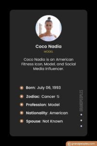 Coco Nadia Age, Height, Biography, Wiki, and More - GrandPeoples
