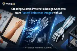 Creating Custom Prosthetic Design Concepts from Patient Reference Images with AI