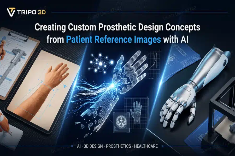 Creating Custom Prosthetic Design Concepts from Patient Reference Images with AI