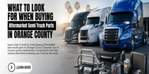 What to Look for When Buying Aftermarket Semi Truck Parts in Orange County